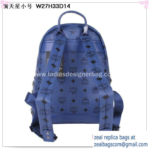 High Quality Replica MCM Stark Studded Small Backpack MC2089S Royal